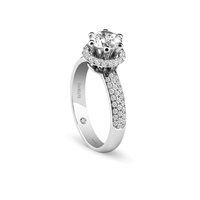 Anello Damiani Donna Minou Fullpave in Oro bianco Diamante 0.51 Ct 81095477 - 81095477
